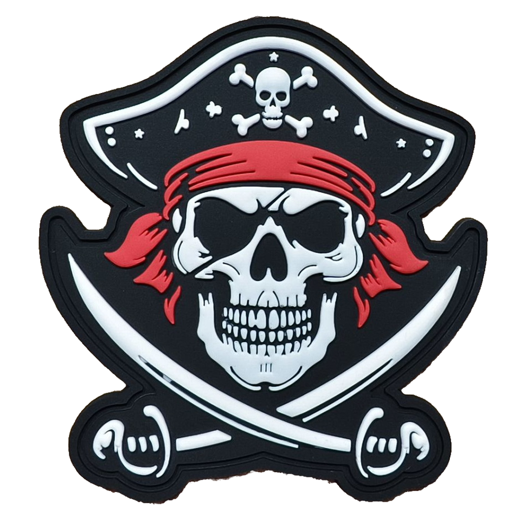 Parche PVC 3D con velcro – PIRATA Bandera Pirata