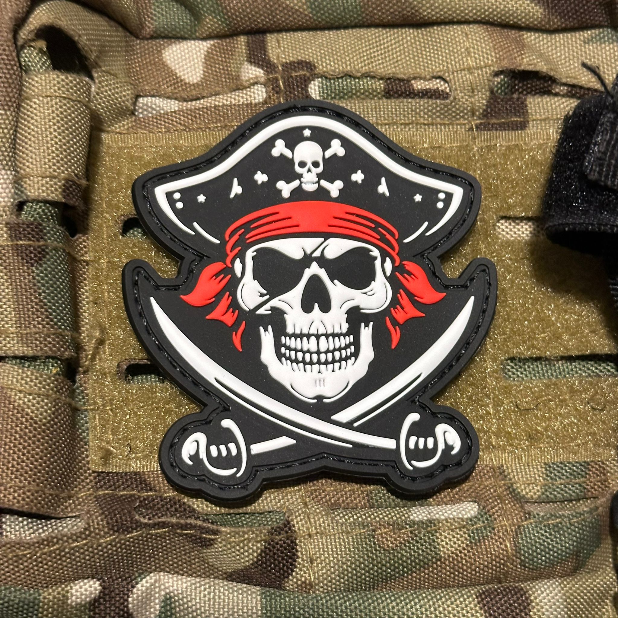 Parche PVC 3D con velcro – PIRATA Bandera Pirata - vista 2