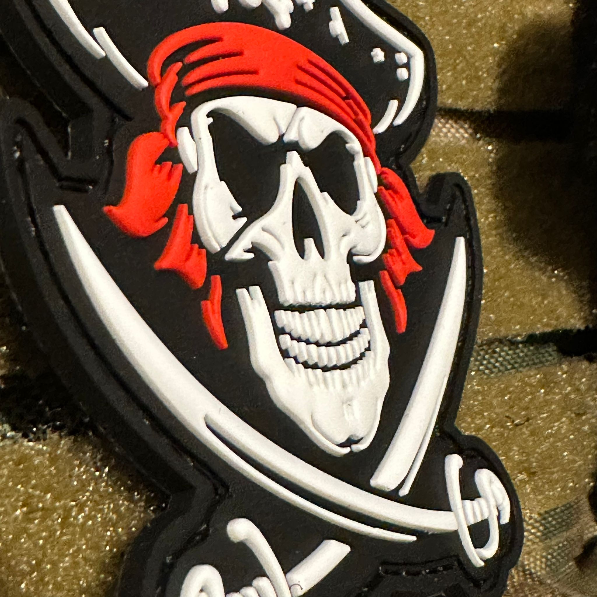 Parche PVC 3D con velcro – PIRATA Bandera Pirata - vista 3