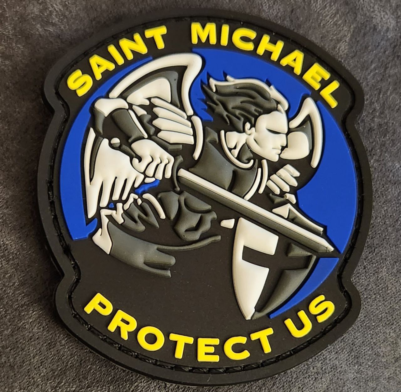 Parche PVC 3D con velcro – San Michael - vista 2