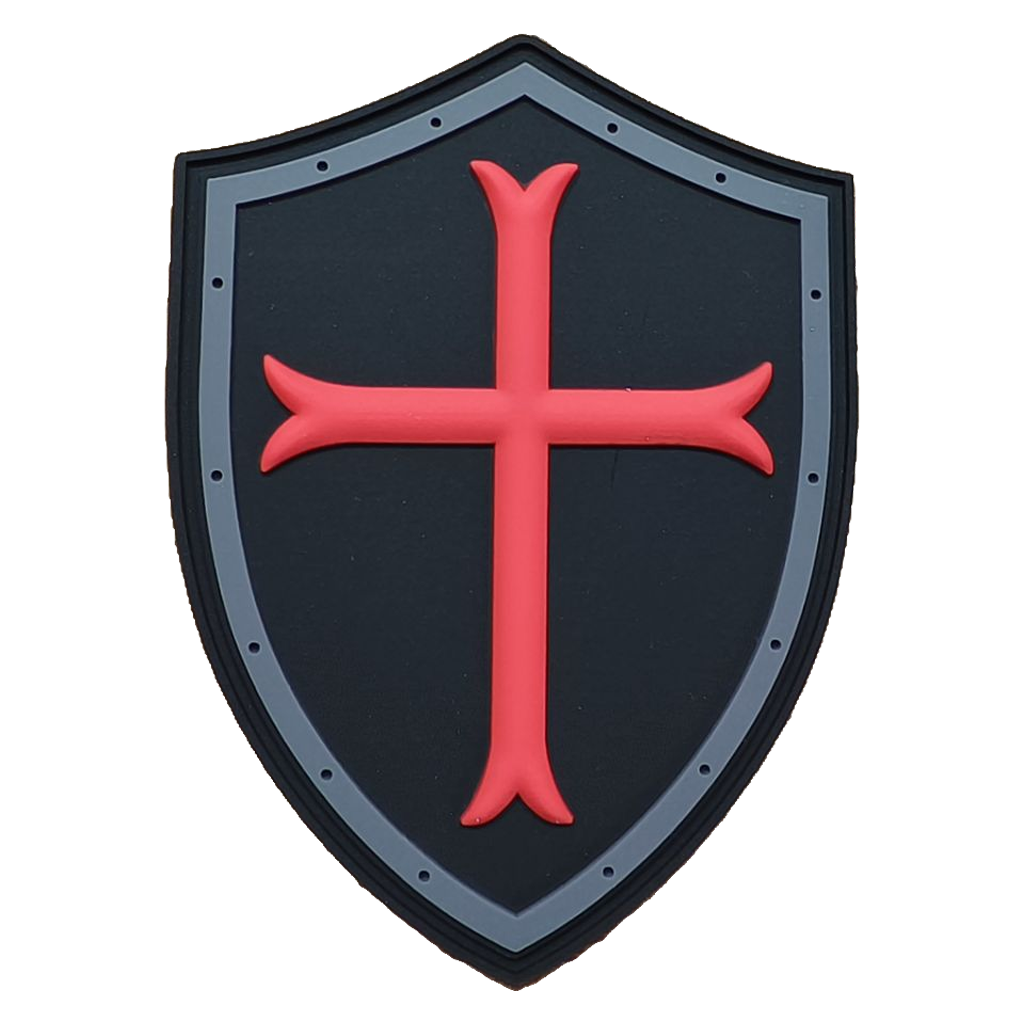 Parche PVC 3D con velcro – TEMPLARIOS Escudo generico