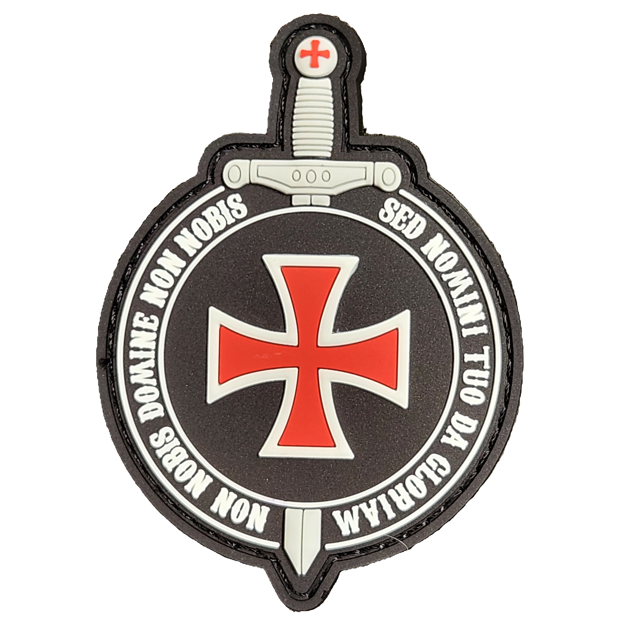 Parche PVC 3D con velcro – TEMPLARIOS Escudo templarios