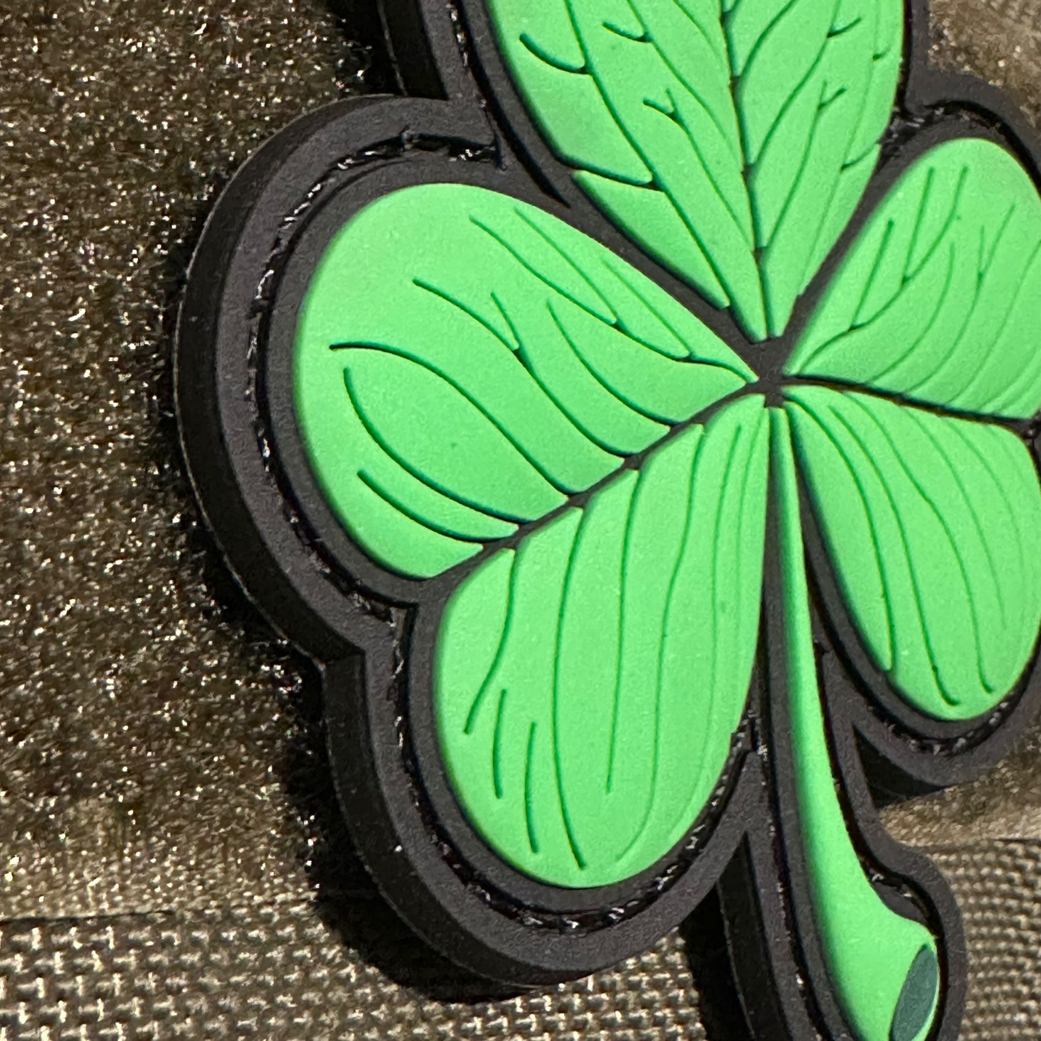 Parche PVC 3D con velcro – TREBOL Irlandes - vista 2