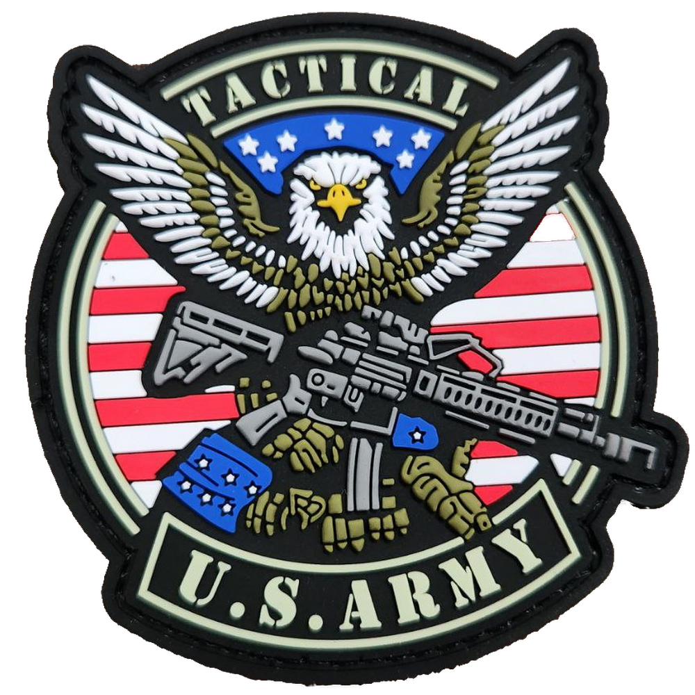 Parche PVC 3D con velcro – US ARMY Battlefield
