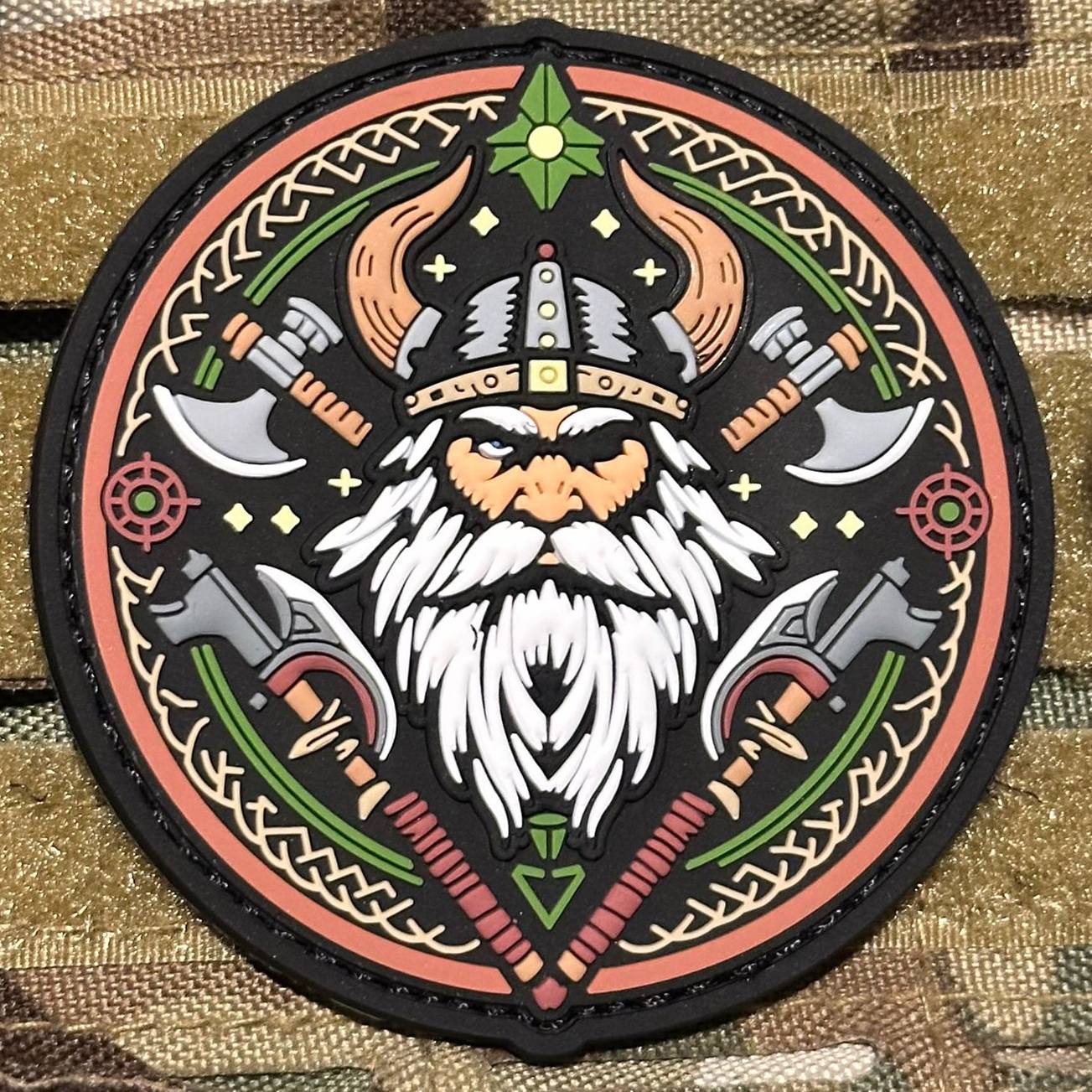 Parche PVC 3D con velcro – VIKINGO - ODIN