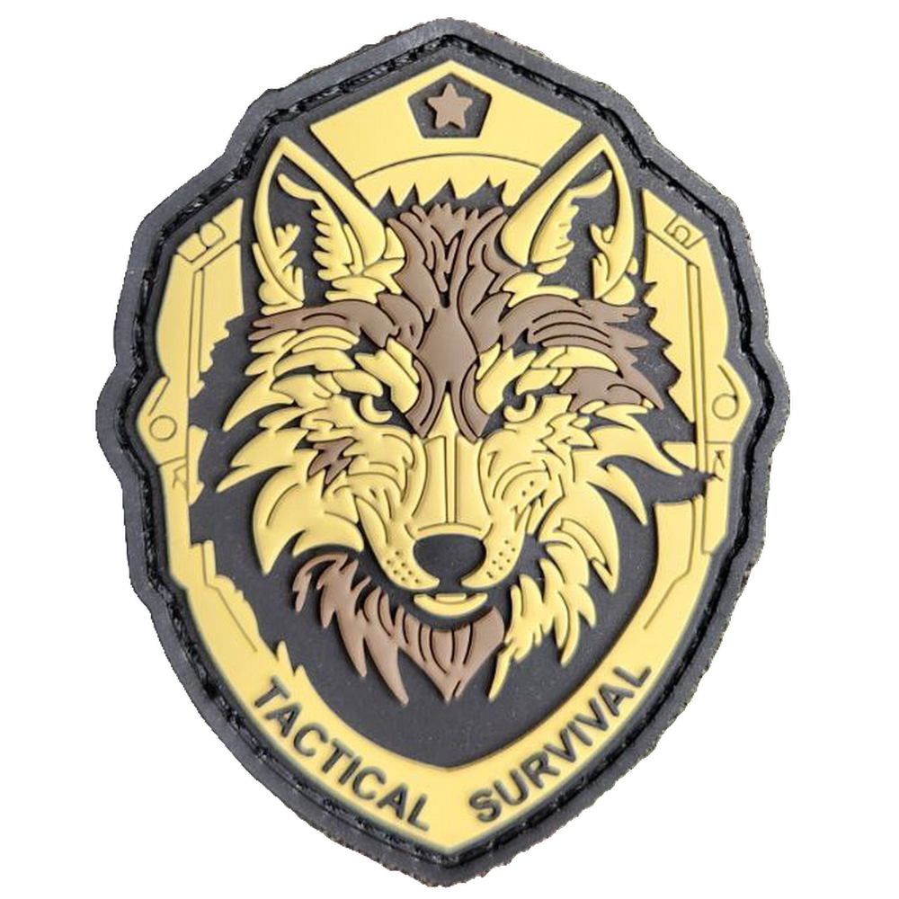 Parche PVC 3D con velcro – WOLF